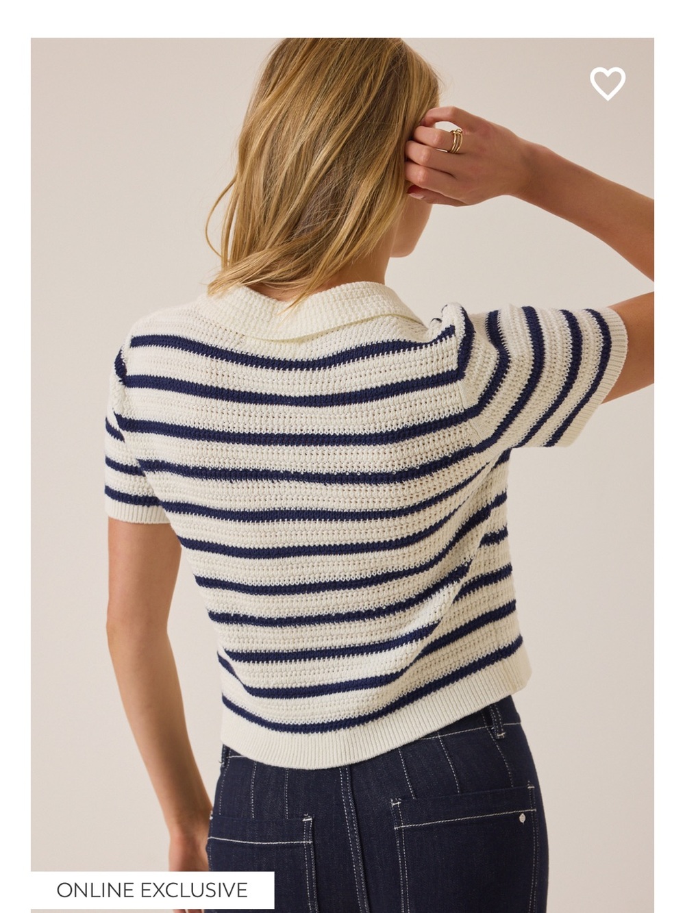 Altar’d State Bowie Stripe Knit Polo - Picture 3 of 8